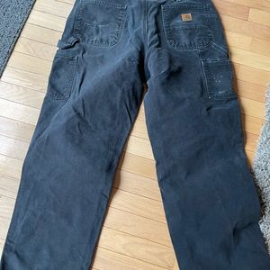 Black Carhartt work jeans